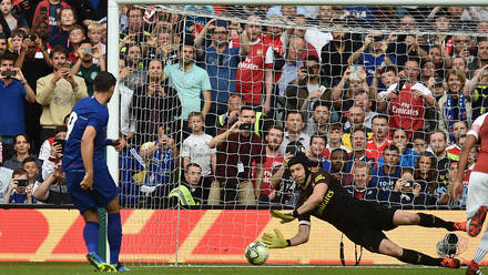 Petr Cech saving penalty
