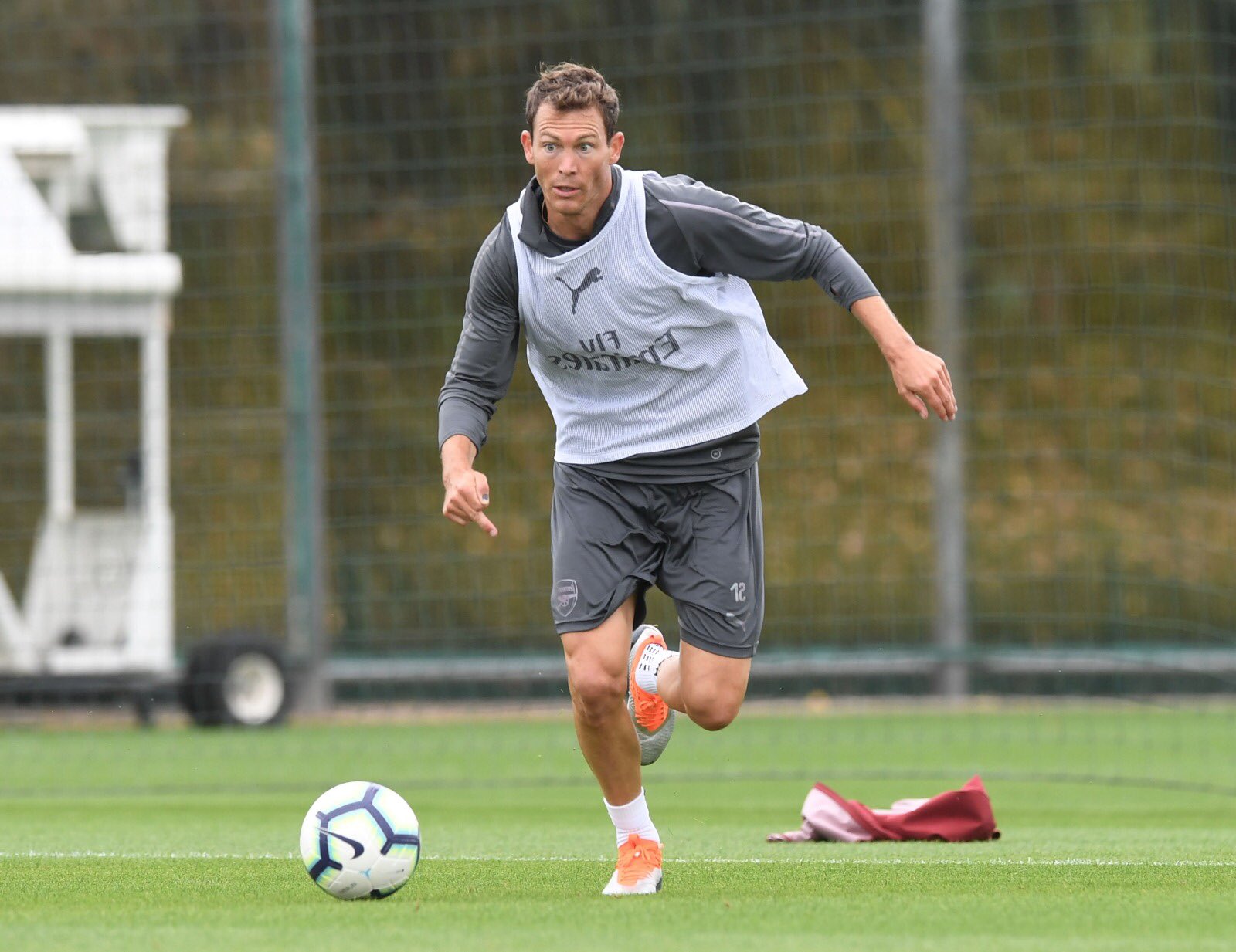 Stephan Lichtsteiner in Arsenal training